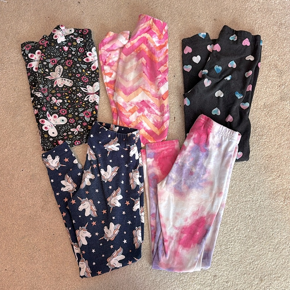 Lot of girls size small 6/6x leggings super soft